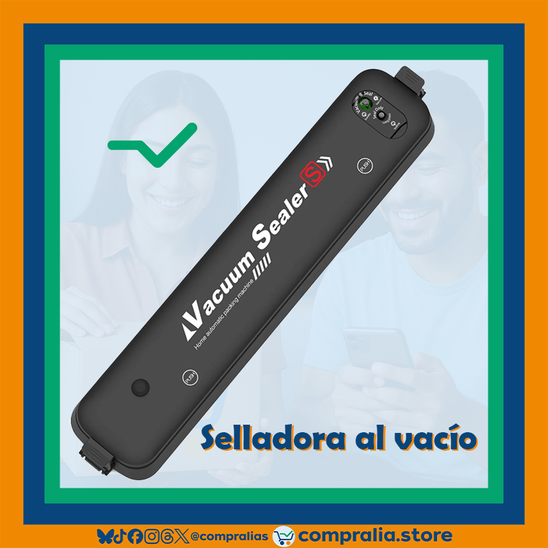 Selladora al Vacío para Alimentos | Conservación Fresca y Sin Esfuerzo | Compacta y Automática