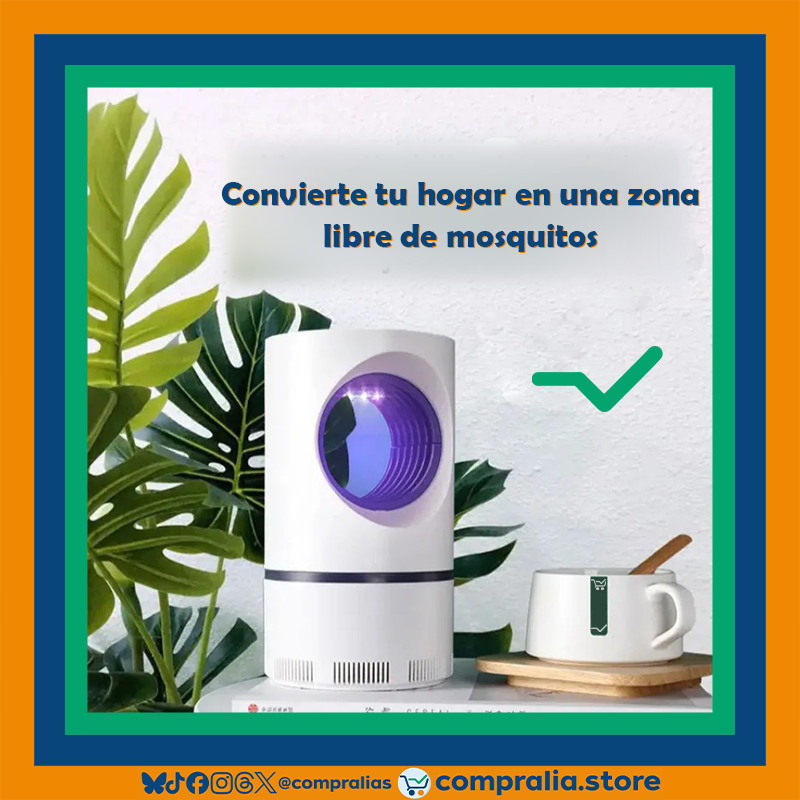 Lámpara Antimosquitos USB | Trampa Eléctrica Sin Químicos | Segura para Niños y Mascotas